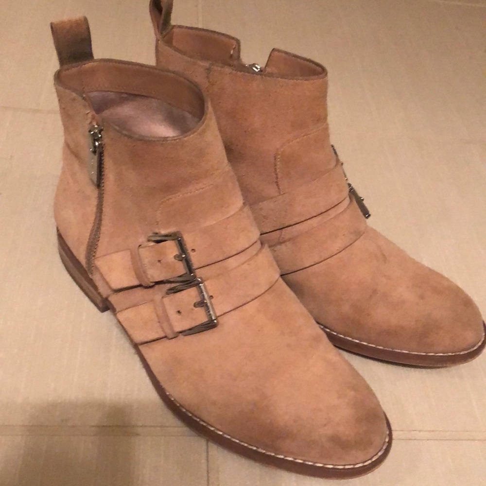 tan booties